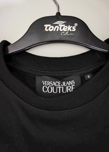 Siyah Versace Jeans Couture Baskılı Tişört - Görsel 3
