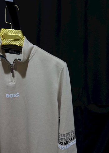 BOSS Bej Erkek Sweatshirt - Görsel 2