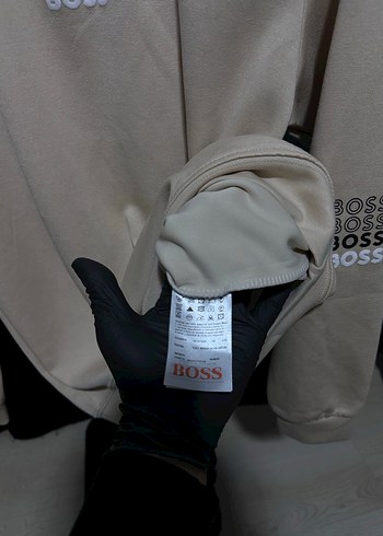 BOSS Bej Erkek Sweatshirt - Görsel 3