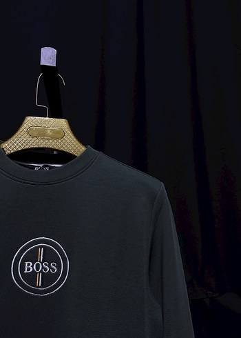 Yeşil BOSS Erkek Sweatshirt - Görsel 2