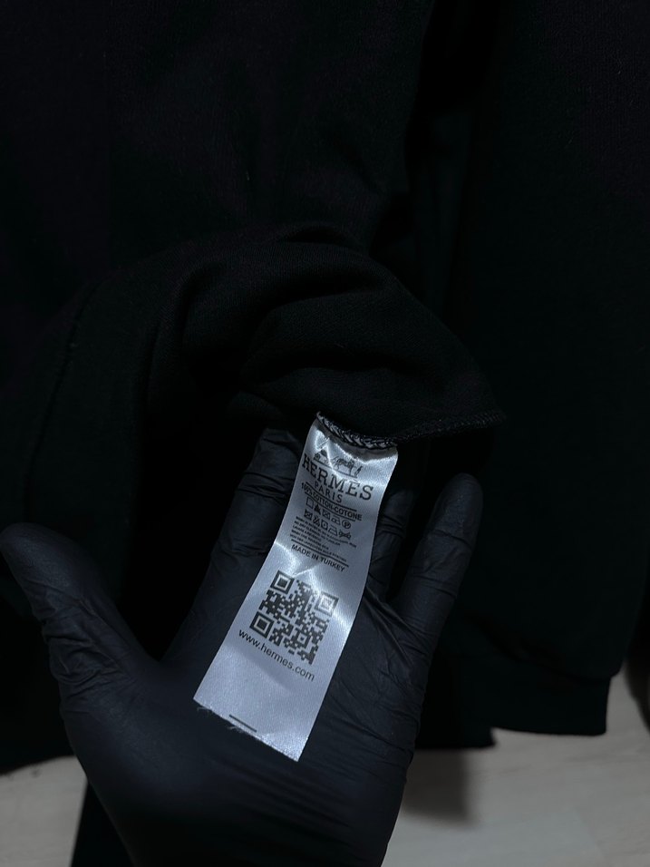 Hermes Gri Erkek Sweatshirt - Görsel 3