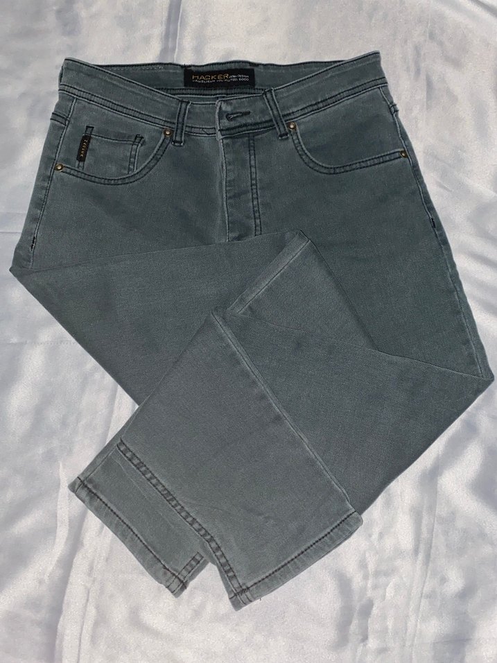 Su YeşiliErkek Denim Regular Fit Jean - Görsel 2