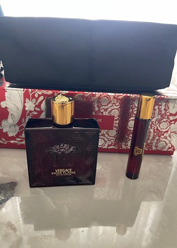 Versace Eros çantalı parfüm seti - Görsel 4