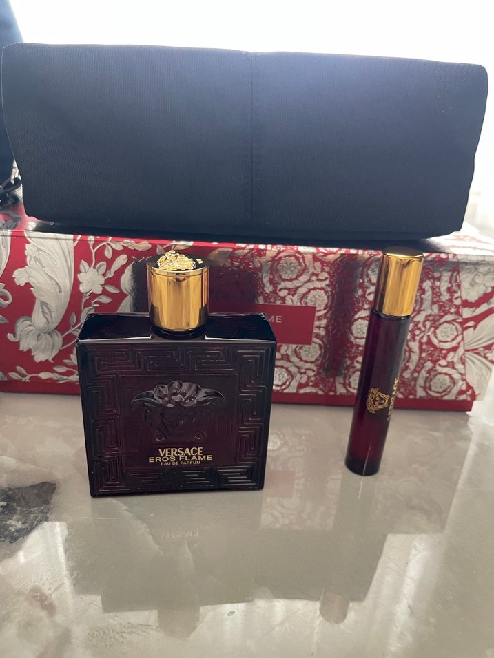 Versace Eros çantalı parfüm seti - Görsel 4