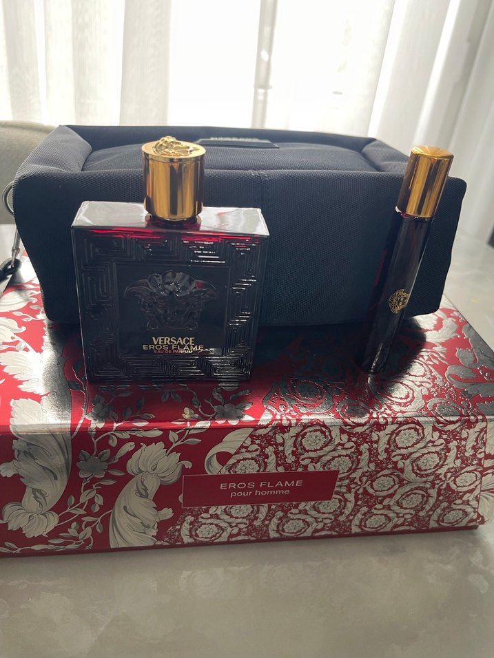 Versace Eros çantalı parfüm seti - Görsel 5