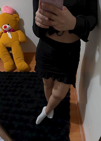 Drapeli Siyah Etek - Görsel 3