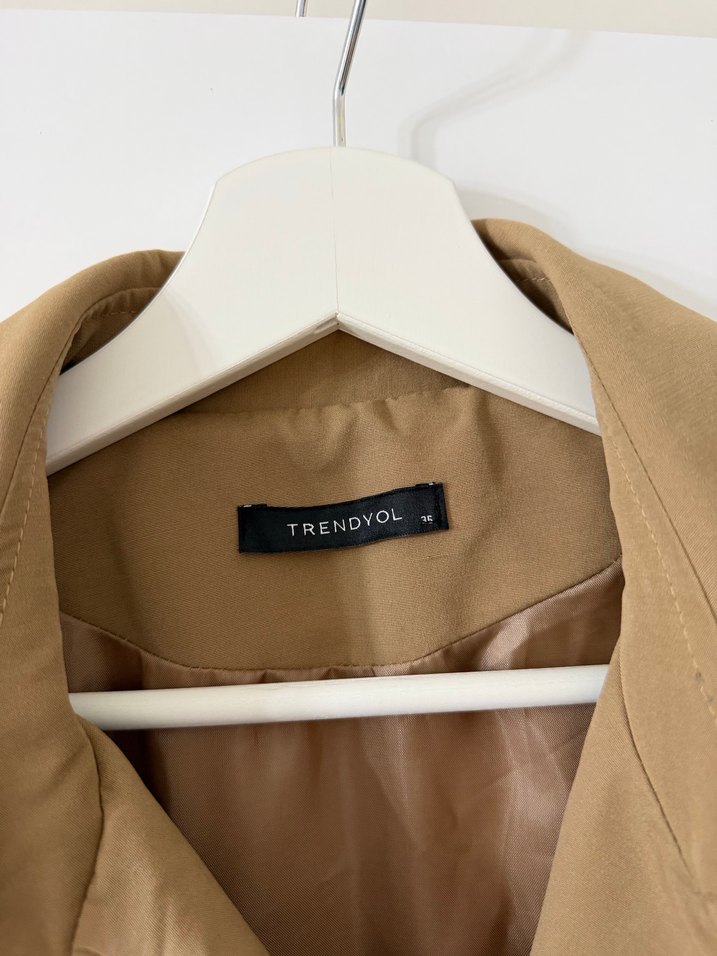 Bej Trençkot - Görsel 3