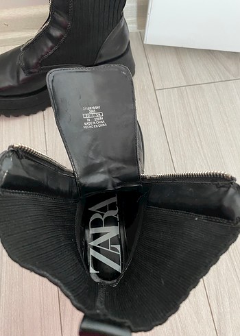 Kadın Siyah Deri Goth Platform Bot - Görsel 3