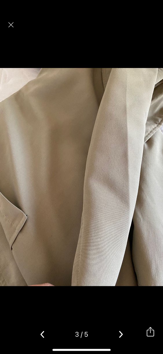 Bej Uzun Kesim Kadın Trençkot - Görsel 3