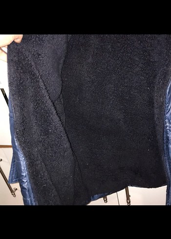 Erkek Çocuk Lacivert Kürklü Mont - Görsel 2