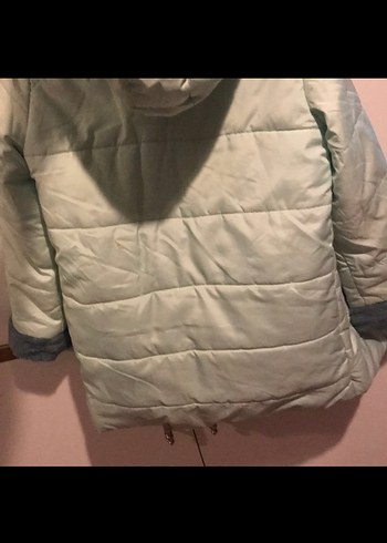 Kız Çocuk Pastel Renk Kapüşonlu Mont - Görsel 7