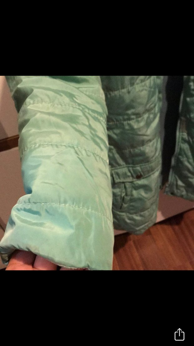 Yeşil  Kışlık Orta Boy Mont - Görsel 4