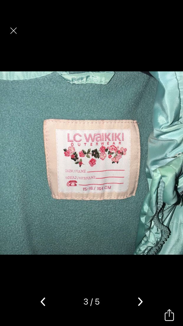 Yeşil  Kışlık Orta Boy Mont - Görsel 3