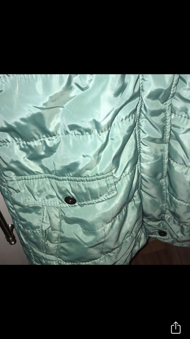 Yeşil  Kışlık Orta Boy Mont - Görsel 2