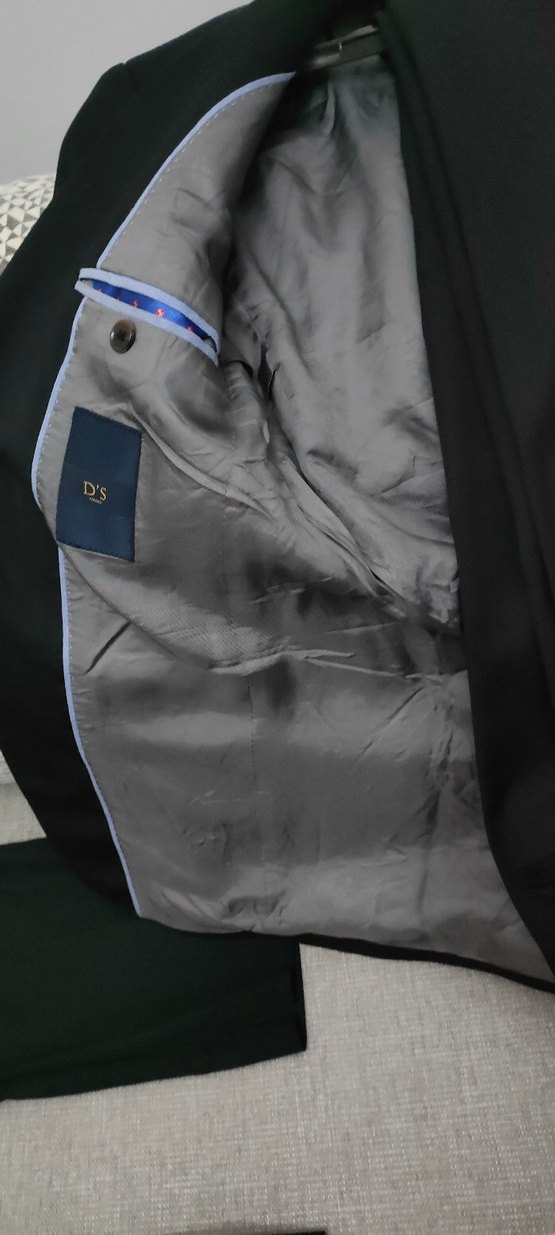 Düğmeli Siyah Erkek Takım Elbise - Görsel 2