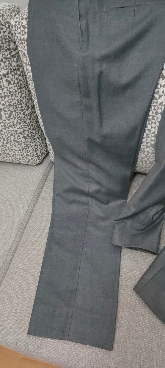 Gri Erkek Ceket Notch Yaka Düğmeli - Görsel 2