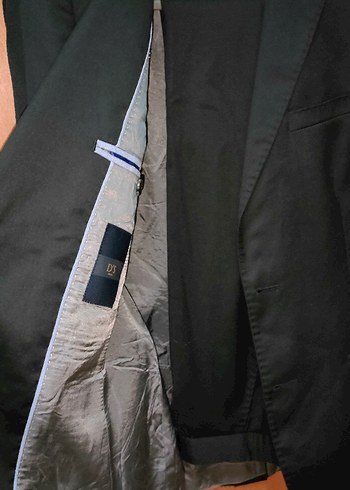 Düğmeli Siyah Erkek Takım Elbise Ceket - Görsel 2