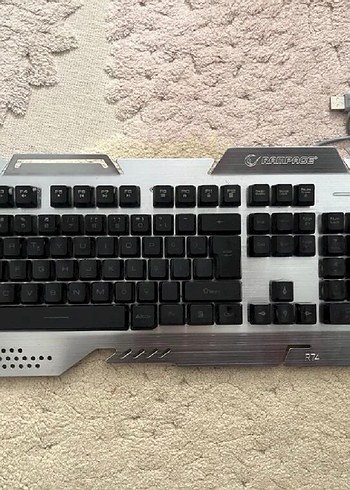RGB LED ışıklı METAL klavye RAMPAGE R74 - Görsel 2