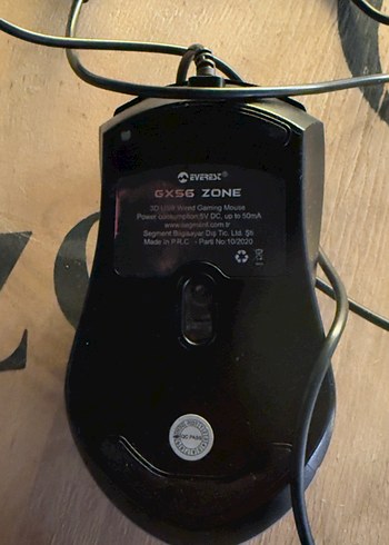 Kablolu Siyah Bilgisayar Mouse EVERESE®GX56 ZONE - Görsel 4