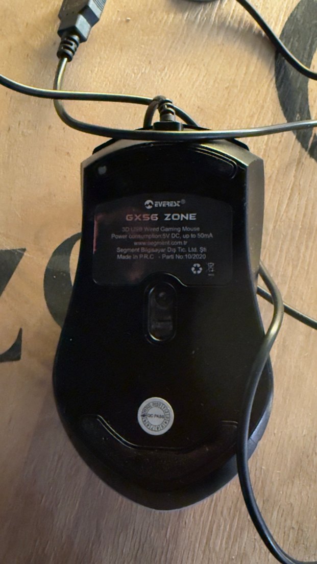 Kablolu Siyah Bilgisayar Mouse EVERESE®GX56 ZONE - Görsel 4