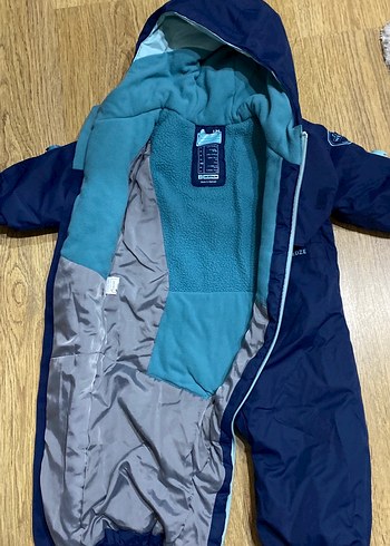 Lacivert Fermuarlı Bebek Kayak Tulumu - Görsel 3