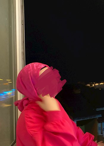 Parlak Pembe Kadın Şal - Görsel 2