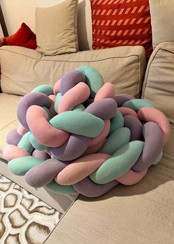 Pastel Renkli Örgü Çocuk Uyku Aksesuarı - Görsel 4