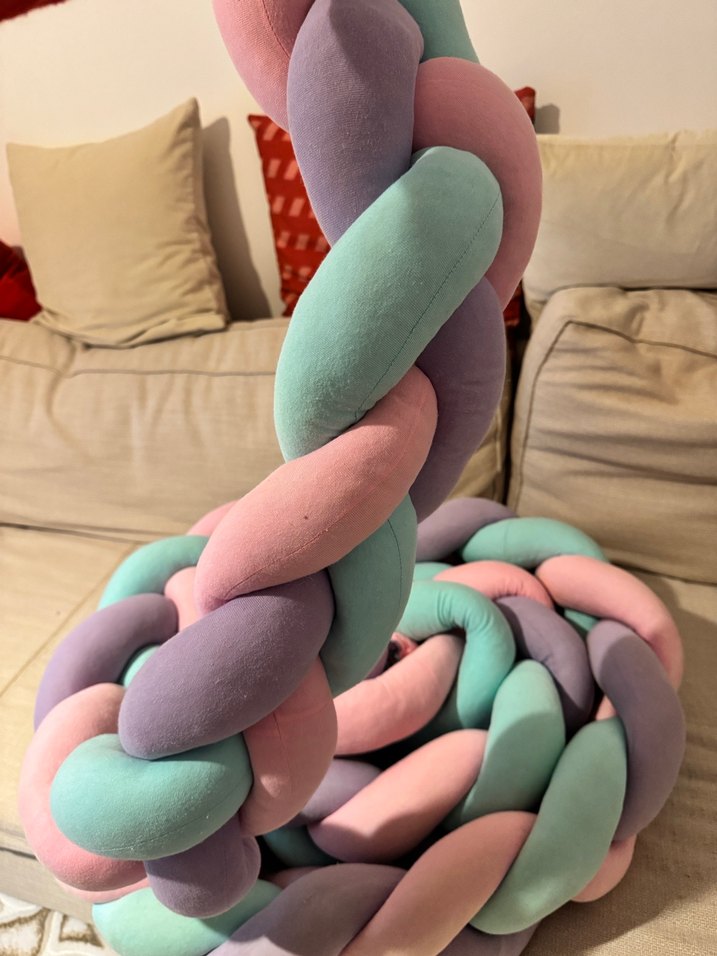 Pastel Renkli Örgü Çocuk Uyku Aksesuarı - Görsel 2