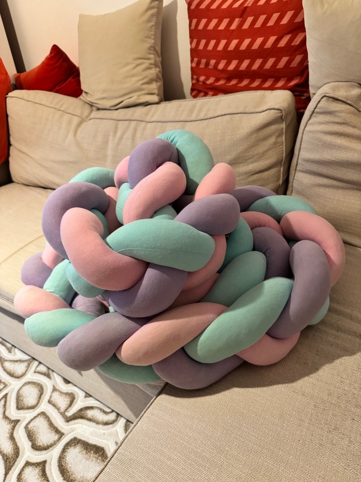 Pastel Renkli Örgü Çocuk Uyku Aksesuarı - Görsel 4