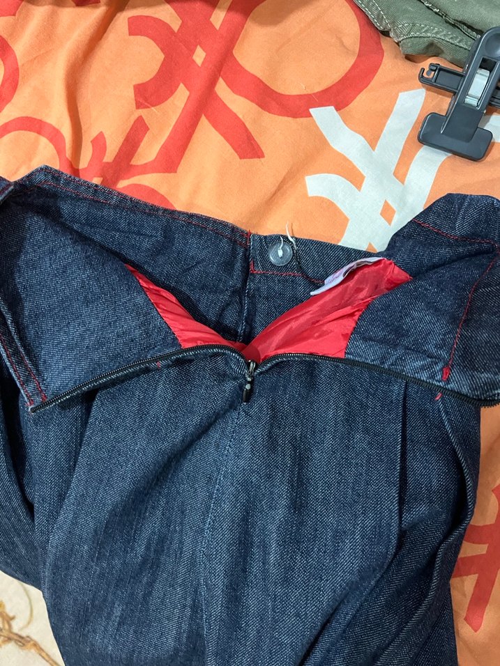 Kız Çocuk Mavi Pilili Kot Etek - Görsel 5