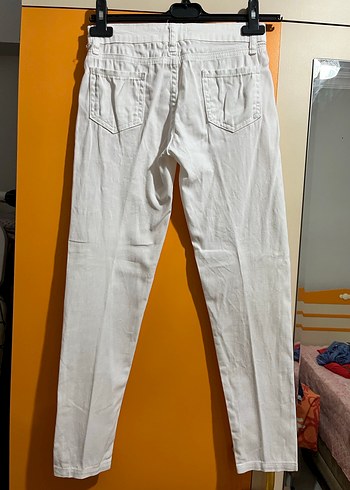 Beyaz Kadın Kumaş Pantolon Souchi - Görsel 2