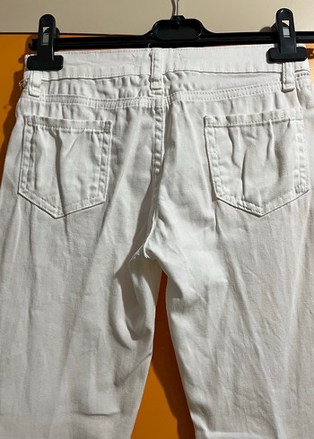 Beyaz Kadın Kumaş Pantolon Souchi - Görsel 5