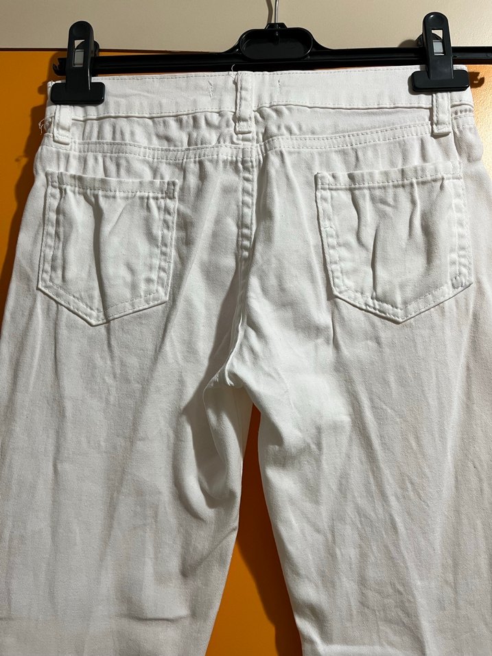 Beyaz Kadın Kumaş Pantolon Souchi - Görsel 5