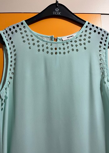 Koton Lazer kesim Kolsuz Bluz - Görsel 3