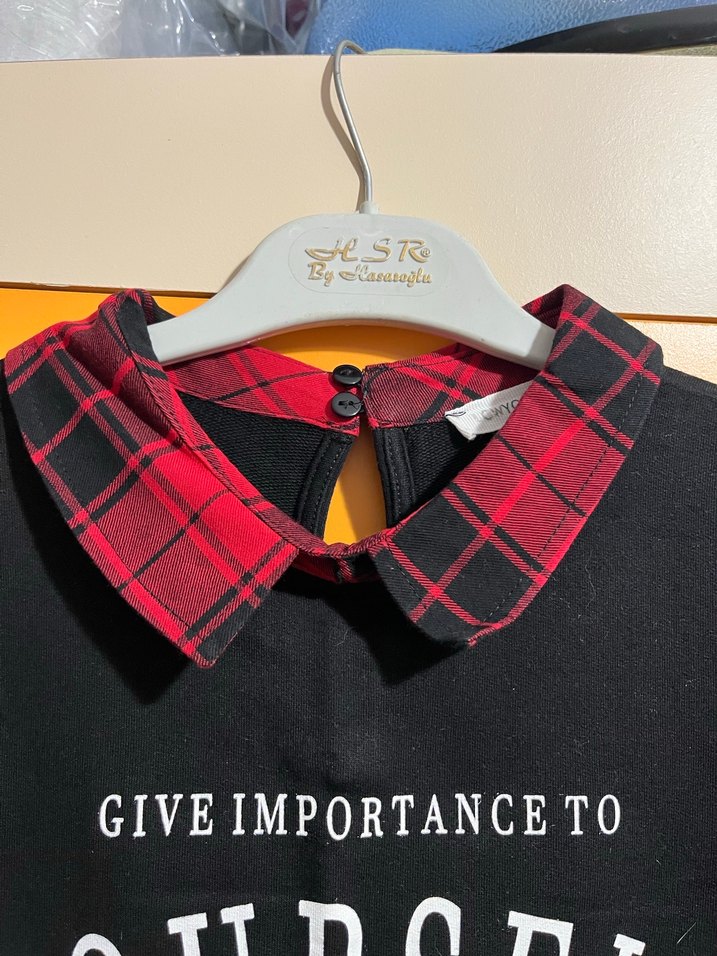 Kız Çocuk Siyah Uzun Kollu Üst LCW - Görsel 5