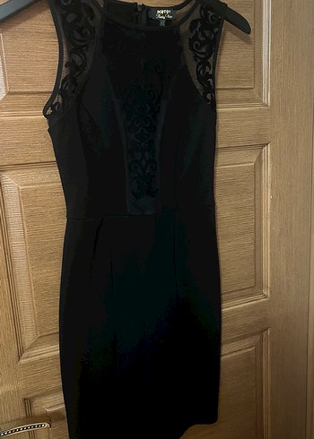 Zincir Detaylı Siyah Gotik Uzun Abiye Elbise - Görsel 3