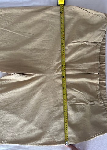 Bej Keten Kadın Pantolon - Görsel 4