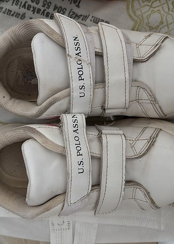 Gri Beyaz Kadın Spor Ayakkabı Cırt Cırtlı - Görsel 4