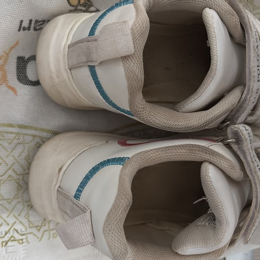 Gri Beyaz Kadın Spor Ayakkabı Cırt Cırtlı - Görsel 2