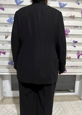 Alvina Siyah Kadın Midi Takım Elbise - Görsel 2