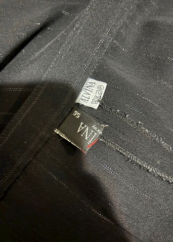 Alvina Siyah Kadın Midi Takım Elbise - Görsel 5