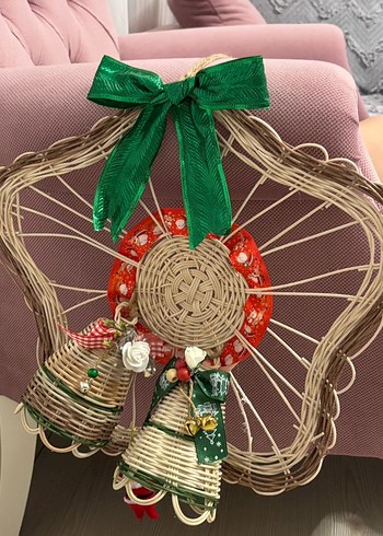 Renkli Hasır Noel Süsü - Görsel 2