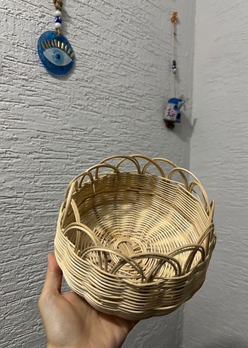 Bej Hasır Sepet - Görsel 5