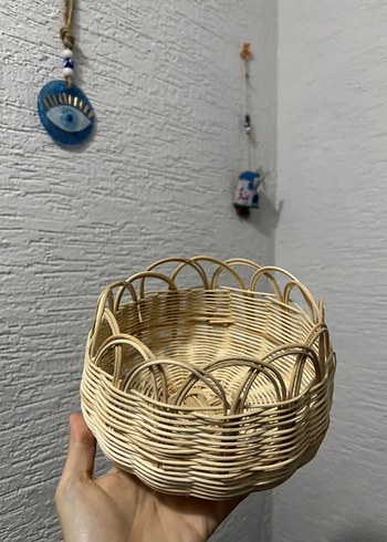 Bej Hasır Sepet - Görsel 3