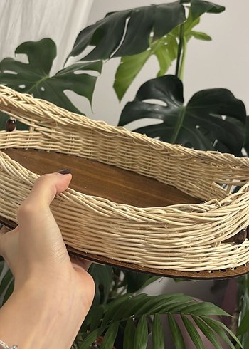 Ahşap Tabanlı Hasır Sepet - Görsel 8