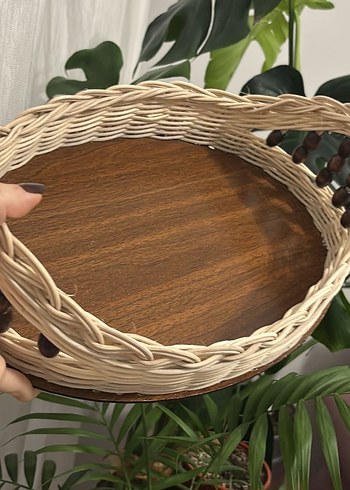 Ahşap Tabanlı Hasır Sepet - Görsel 5