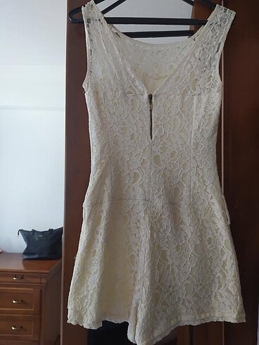 Mini dantelli tulum - Görsel 2