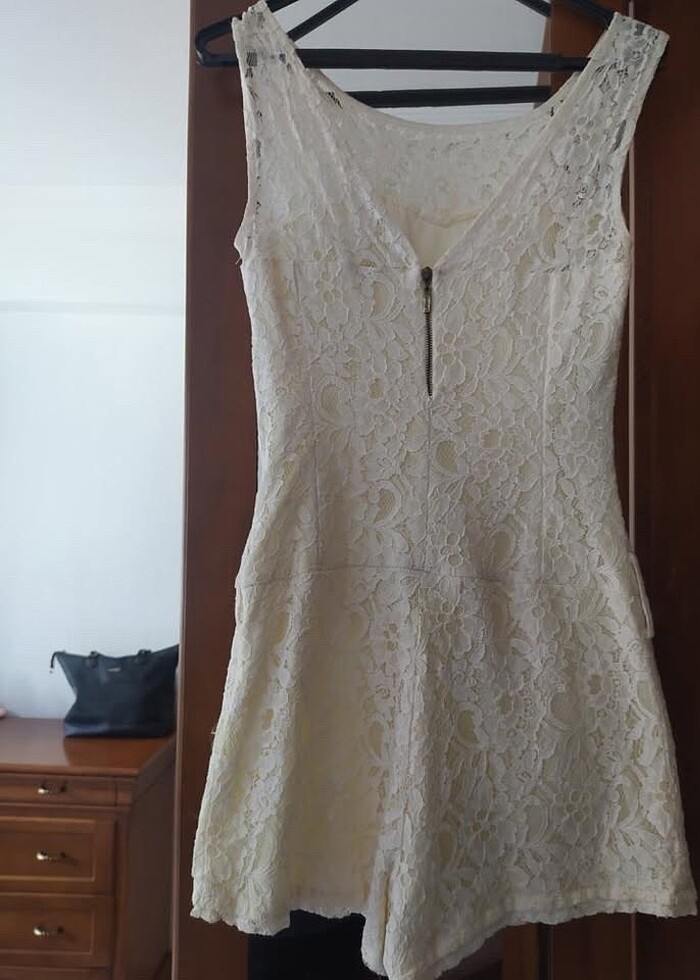 Mini dantelli tulum - Görsel 2