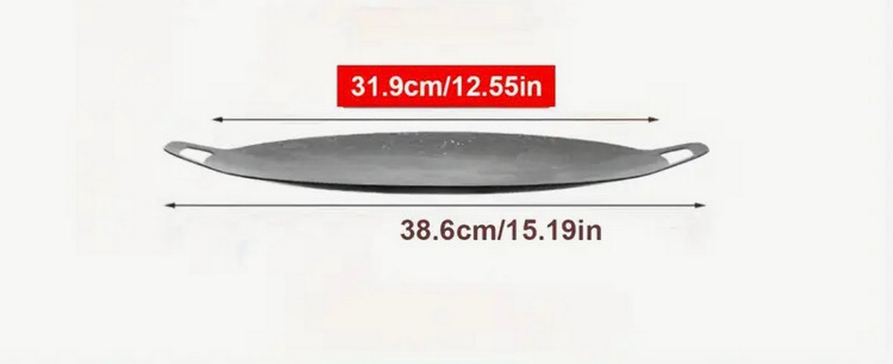 Kore usulü Dökme demir tava - Görsel 2