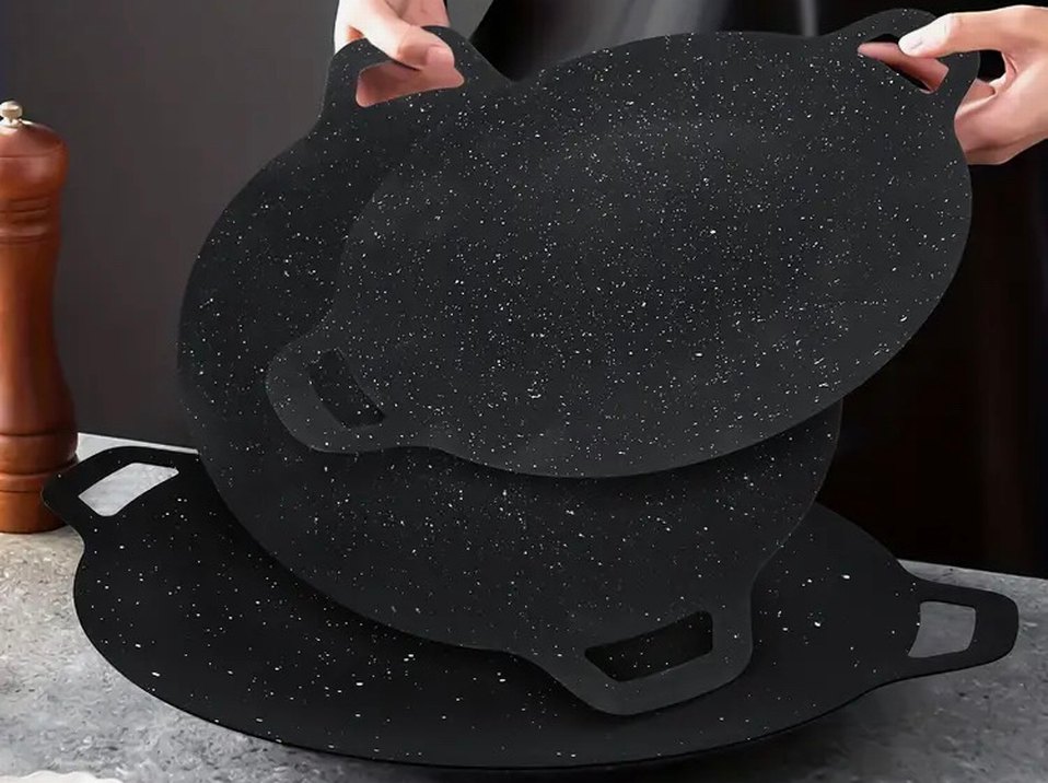 Kore usulü Dökme demir tava - Görsel 4